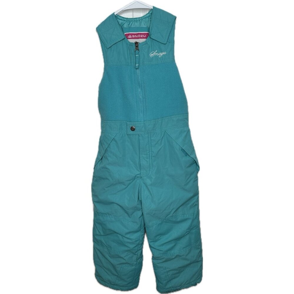 Snozu Toddler Girls Winter Ski Overall Snow Bibs Teal Outdoor Size 5